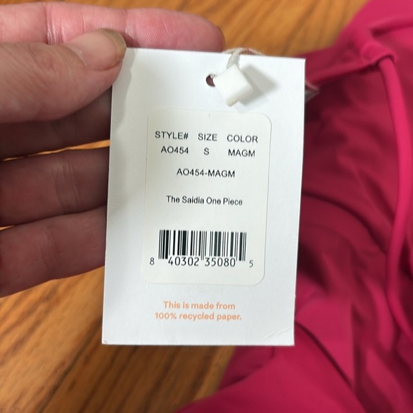 Andie The Saidia One Piece Swimsuit Magma size NWT - Picture 6 of 8